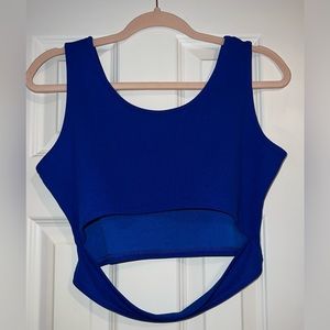 LIKE NEW! SHEIN Royal Blue Crop Tank, Size: Large